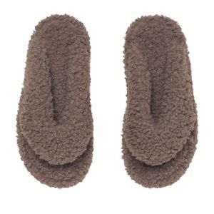 Skims Shoes Sandals Grey Gray Fuzzy Sleep Shoes Size 41 Flip Flops slide